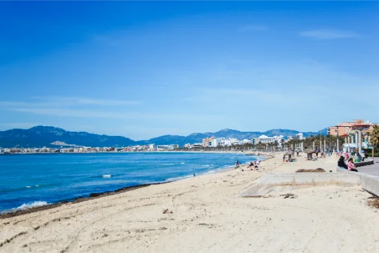El Arenal a Maiorca visto dalla costa