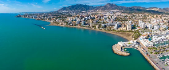 Costa di Benalmádena vista dall’alto