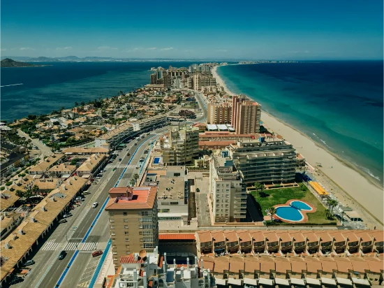 La Manga del Mar Menor vista dall’alto