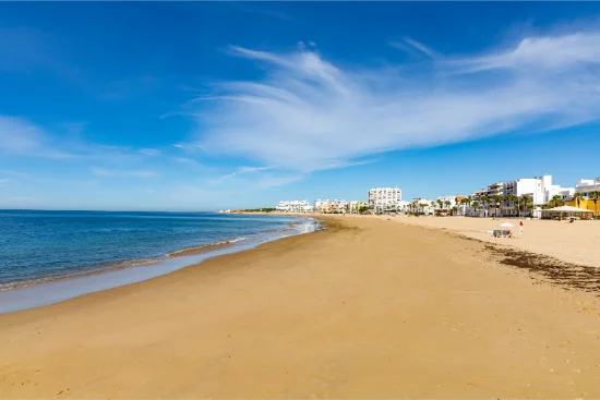 Spiaggia di Rota nella provincia di Cadice