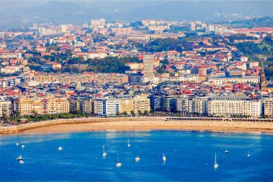 Veduta aerea di San Sebastian